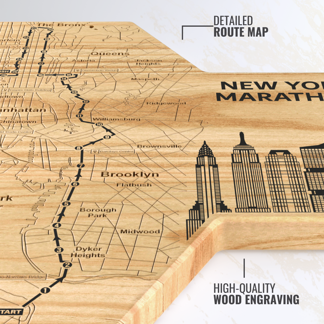 New York Marathon Medal Display - Gloryboard