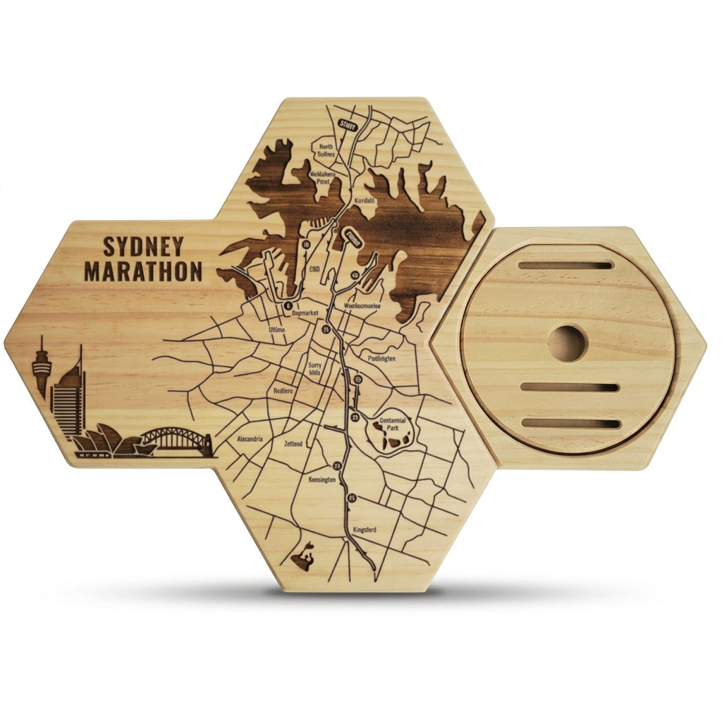 Sydney Marathon Medal Display - Gloryboard