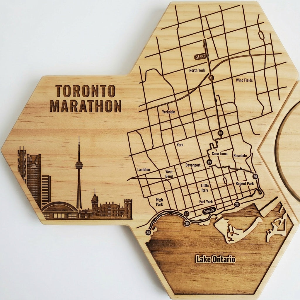 Toronto Waterfront Marathon Medal Display - Gloryboard