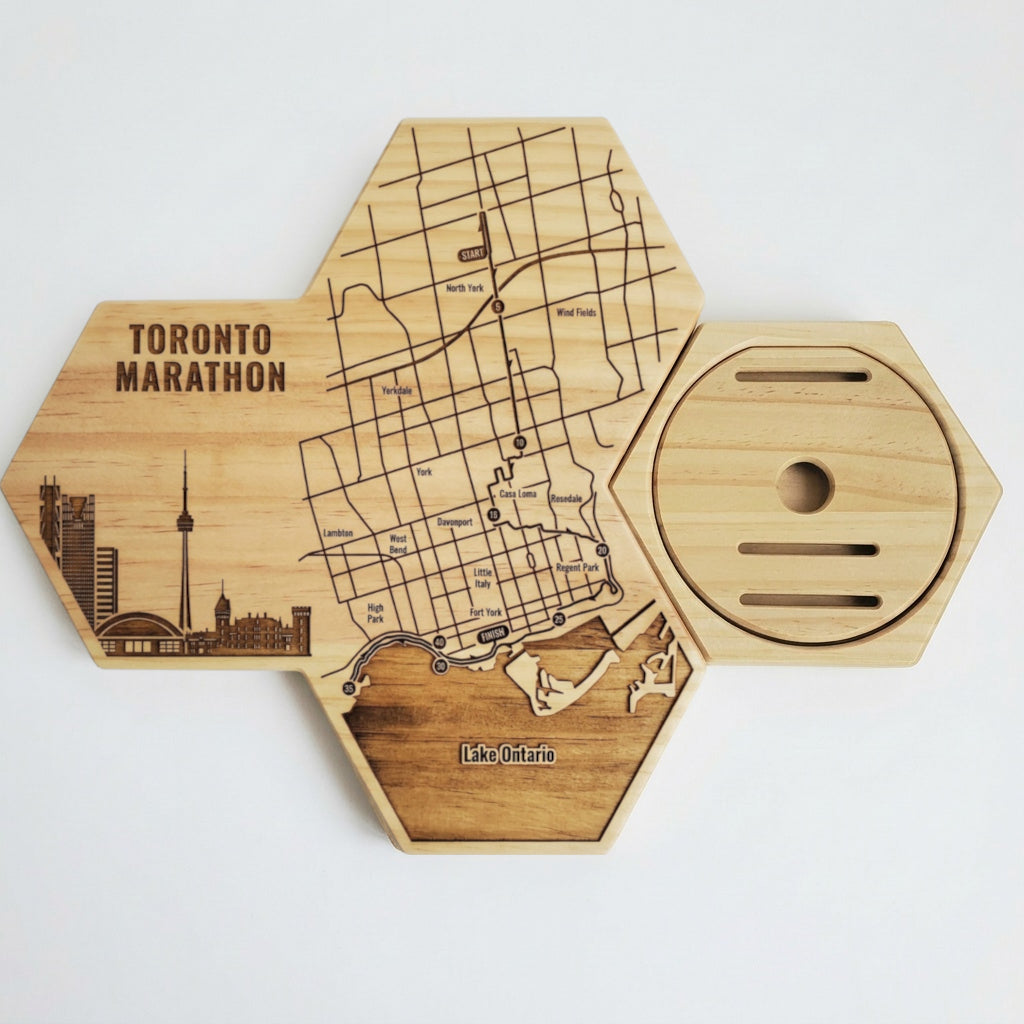 Toronto Waterfront Marathon Medal Display - Gloryboard