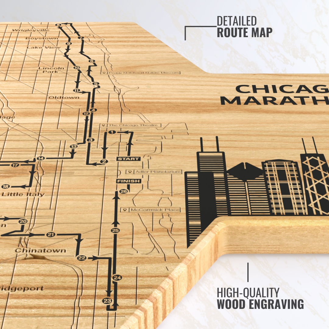 Chicago Marathon Medal Display - Gloryboard