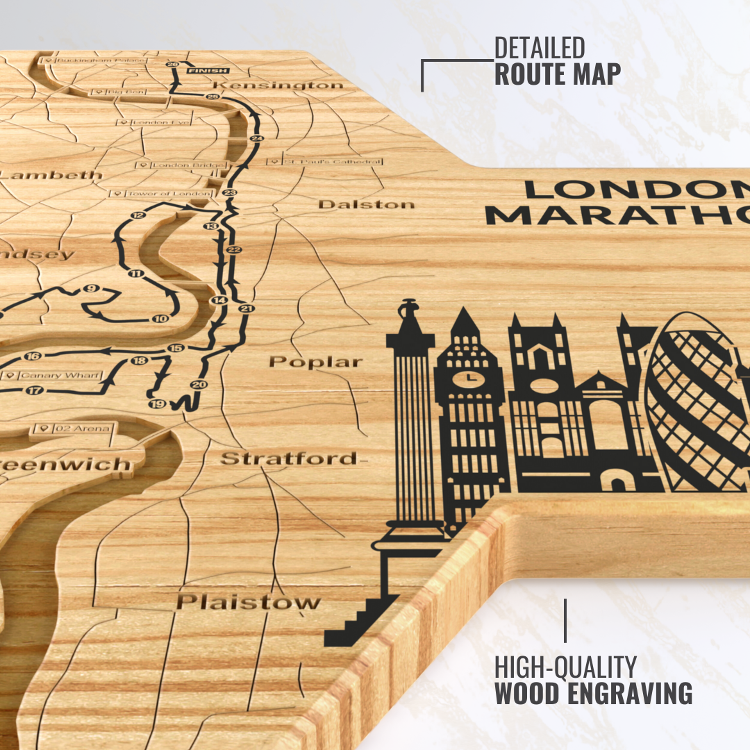 London Marathon Medal Display - Gloryboard